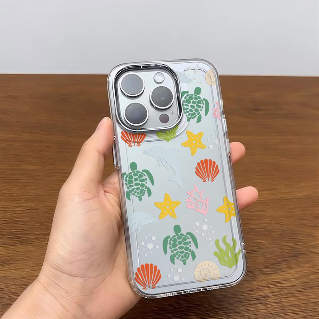 Luxury Summer Cartoon Turtle Pattern Phone Case For Google Pixel 10 9 8 7 8A 9A XL Pro 4G 5G Transparent Silicone TPU Back Cover
