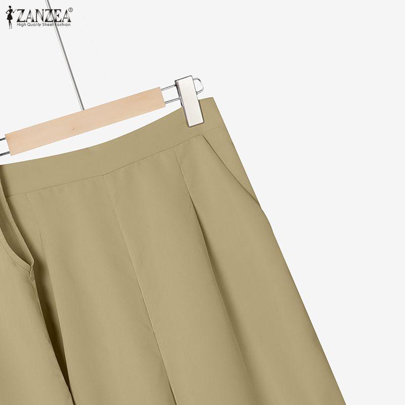 ZANZEA Women Sleeveless Vest Tops and Long Pants Casual Two Piece Suit Sets