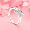1pcs 925 Sterling Silver Exquisite Zircon Ring Fashion Women Accessories Temperament Party Wedding Gift Jewelry