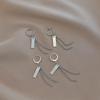 Women's Hip-Hop Long Chain Earrings: Non-Pierced Cold Style Hoops