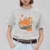 Light Gray Short Sleeve T-shirt for Women 2025 New Arrival Summer Loose Pure Cotton Easiest for Match Casual American Heavy Weight Half Sleeve Fashion