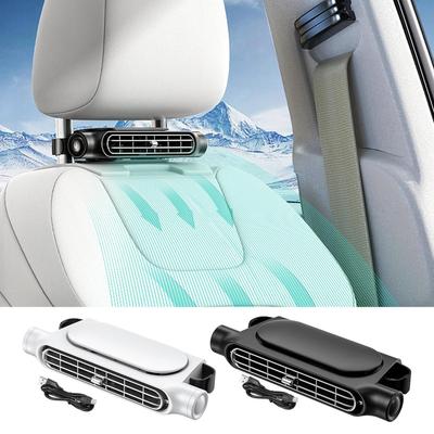 Autositzventilator, Rücksitz-Kühlventilator, Kühlluftventilator für die Kopfstütze des Vorder- und Rücksitzes, USB-betrieben, verstellbarer Riemen, Auto-Innendekor-Ventilator