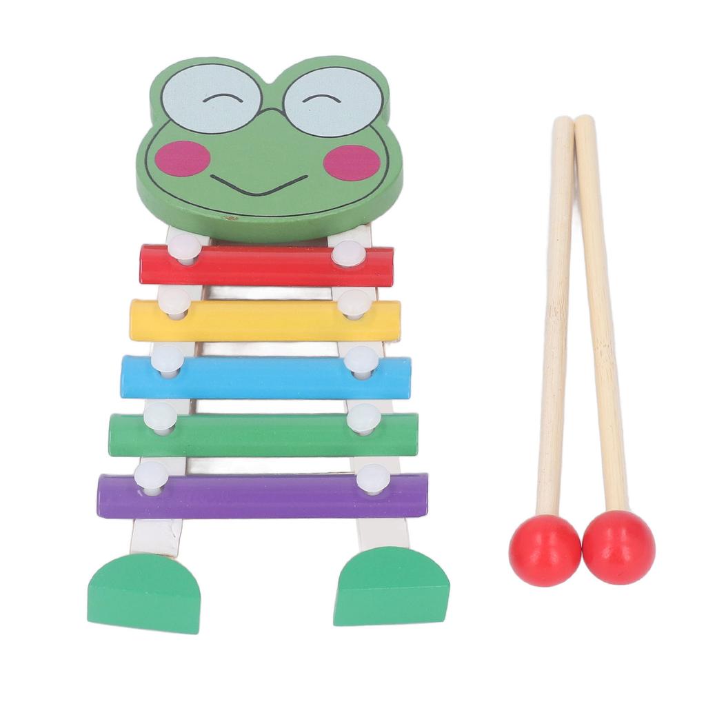 Wood Xylophone Multicolour Baby Percussion Musical Instruments Toys for Preschool Learning Frog