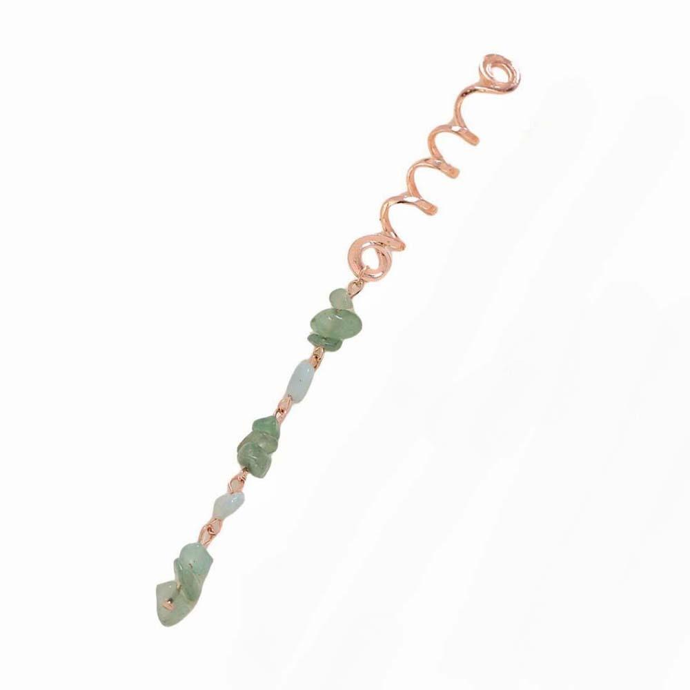 Styling Hair Accessories Dreadlock Hair Jewelry Hip-hop Long Tassel Colored Stone Pendant Sweet DIY Hair Charms