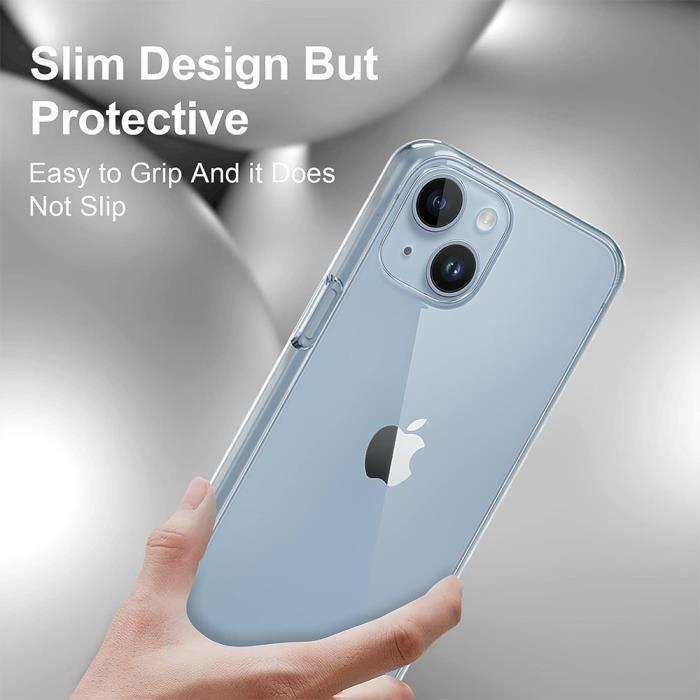 Coque de protection - BOOLING - pour iPhone 15 - Silicone Haute Résistance - Souple - Transparent