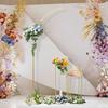 Arch Backdrop Stand with 2 Flower Stands & Balloon Arch Stand for Wedding Parties & Event Setups Balloon Arch Kit