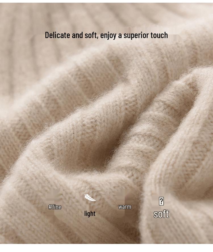 Unisex Thickened Ribbed Cashmere Hat - Autumn/Winter Fashionable Knitted Turban