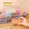 Transparent Nine-Grid Jewelry Beads Storage Box with Drawers