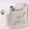 1pc 5oz Stainless Steel Jerry Can Hip Flask Liquor Whisky Pocket Bottle Men Gift