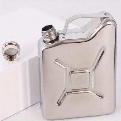 1pc 5oz Stainless Steel Jerry Can Hip Flask Liquor Whisky Pocket Bottle Men Gift
