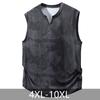 Plus Size 4XL-10XL Summer Black Vest Sleeveless T-shirt for Men Tops Casual Oversized Tee Summer Men Clothes