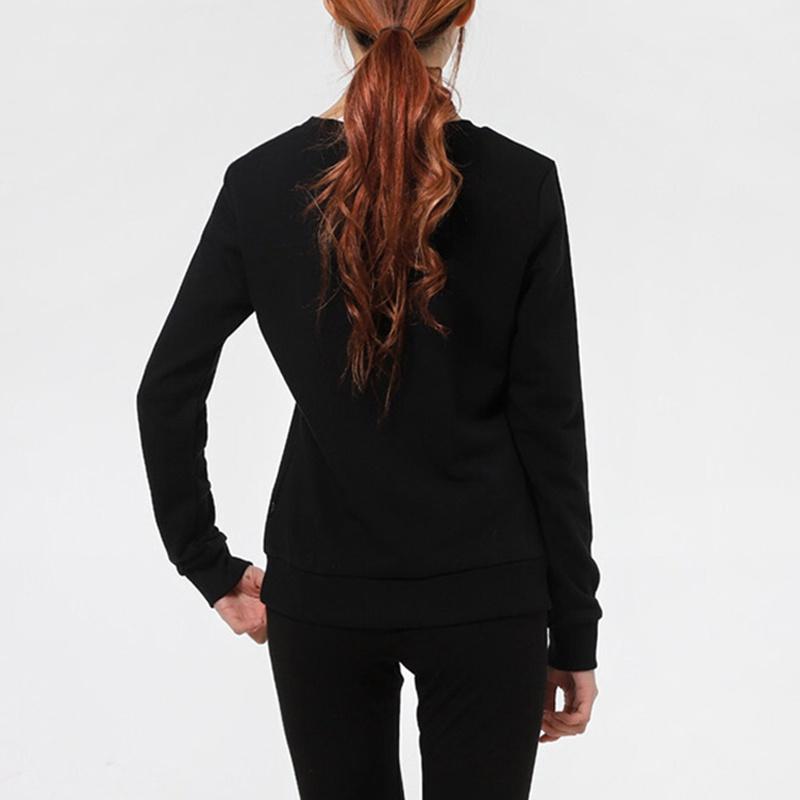 PUMA ESS Sweatshirts Women's Black Crew Neck Moderate Regular 845593-01