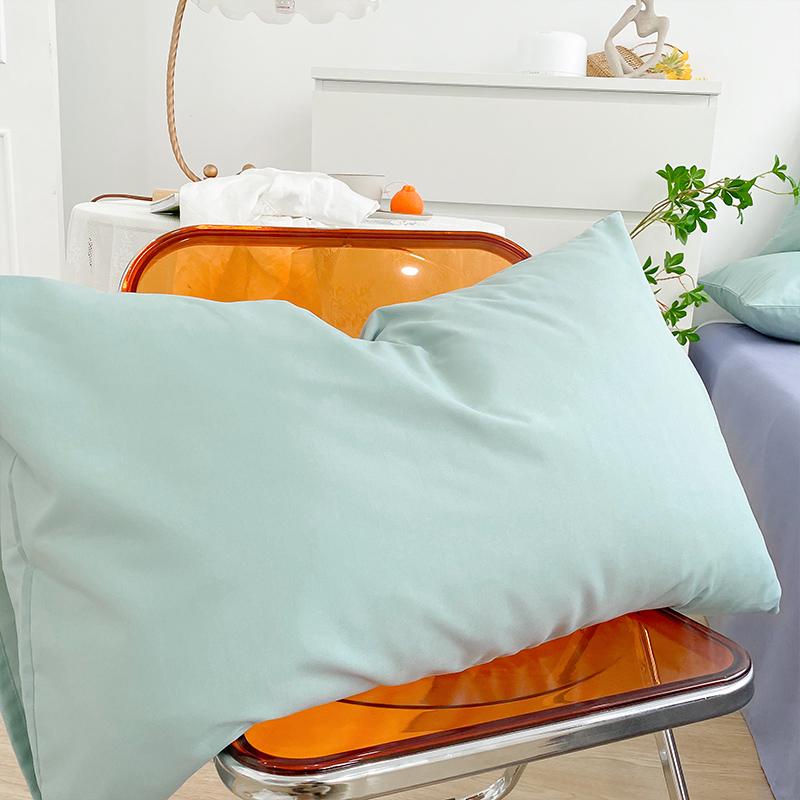 Japanese Style Solid Color Pillowcase - Single or Pair Pack, 48*74 cm