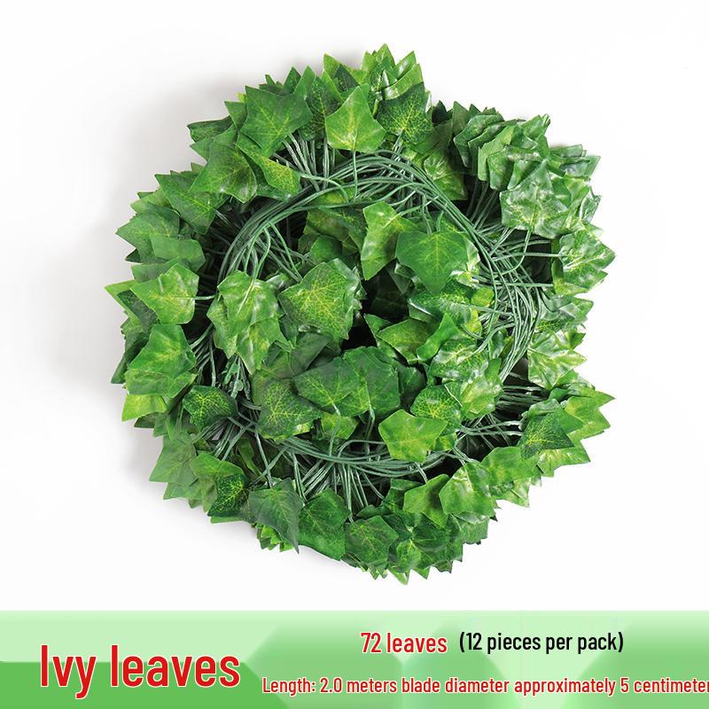 Rattan Vine Decorative Fake Leaves for Ceiling and Pipe Covering