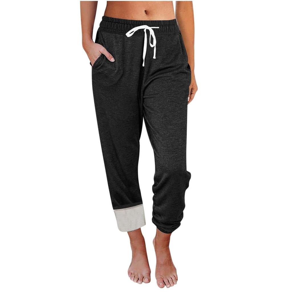 Sweatpants Women Baggy Fleece Lined Joggers With Pockets Stretch Yoga Pants Drawstring Workout Trouses