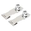 2PCS Keyed Hasp Locks 201 Stainless Steel Zinc Alloy Twist Knob Catch Latch Safety Lock for Cabinets Doors Silver