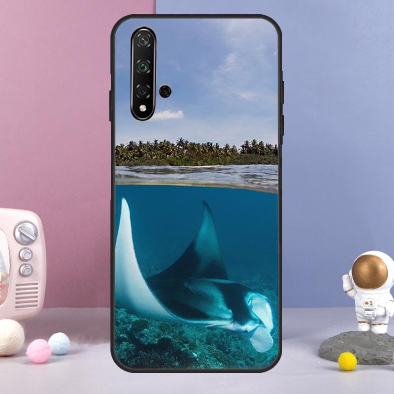 Animal Manta Ray For Huawei Nova 12i 12s 11i 8i 7i 9 10 SE Y60 Y61 Y70 Y72 Y73 Y90 Y91 P20 P30 P40 Lite Case
