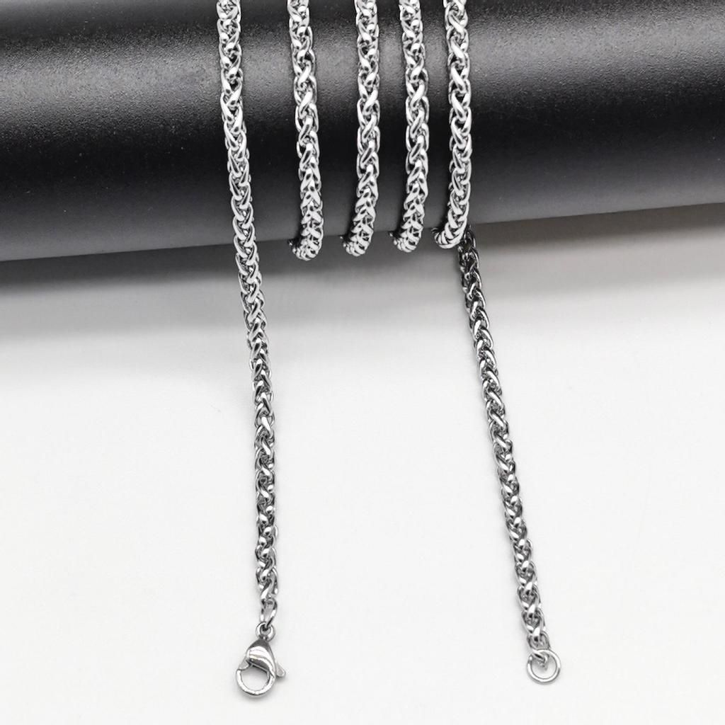 Titanium Steel Keel Chain Necklace, Flower Basket Chain, Non-Fading Jewelry for Men & Women, DIY Accessories.