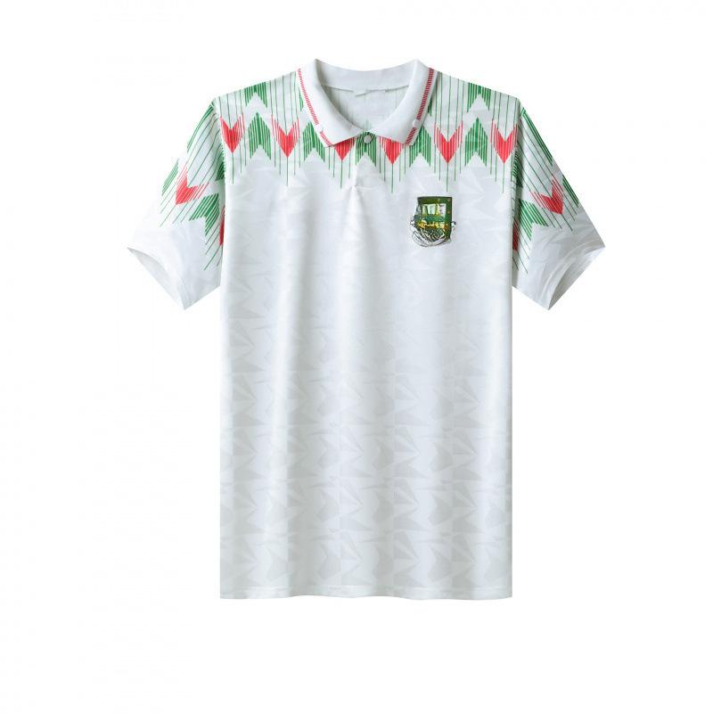 Off-topic Cross-border Spanish and Polish Vintage Poland, Mexico, and Wales Vintage Jerseys, Loose Short-sleeved Football Jerseys