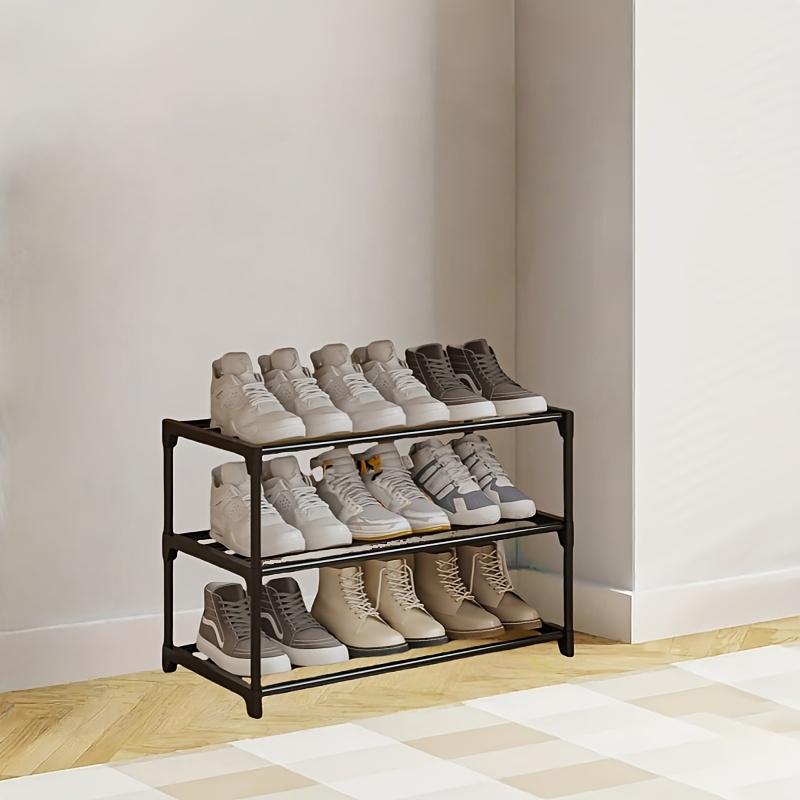 high quality1pc Multi Tier Shoe Rack Minimalist, 3 Tiers Home Storage & Organization Durable Shelf Shoe Storage Rack, Easy to Assemble Shoe Storage