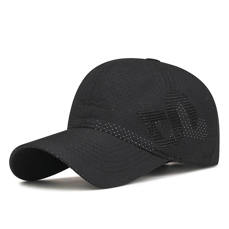 Summer Embroidery Quick-Drying Mesh Breathable Cap Sunscreen Thin Outdoor Sun Visor Baseball Cap