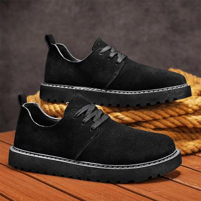 ¡Nueva llegada! 2025 Populares Mocasines de Gamuza Beige para Hombre Cómodos Suela Gruesa Antideslizantes Zapatos Casuales Zapatos para Caminar al Aire Libre