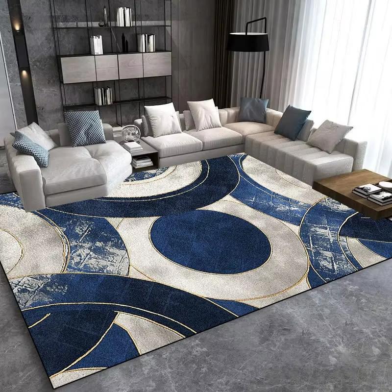 Modern Light Luxury Large Area Rug for Living Room Sofa Carpets Soft Bedroom Mat Washable Doormat Home Decor