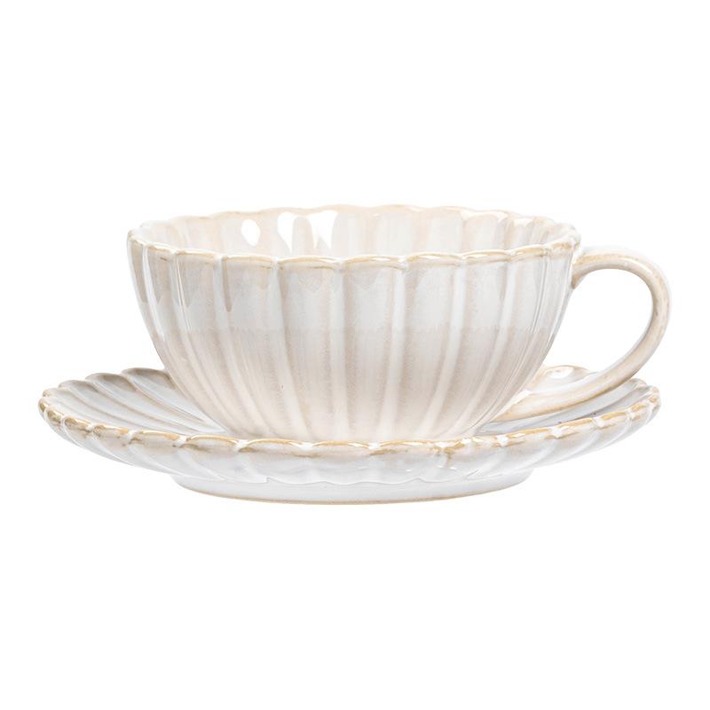 High-End Exquisite Coffee Cup, High-Value Cup And Saucer Set, Ceramic Mug, Latte Cup, High-End Afternoon Teacup.