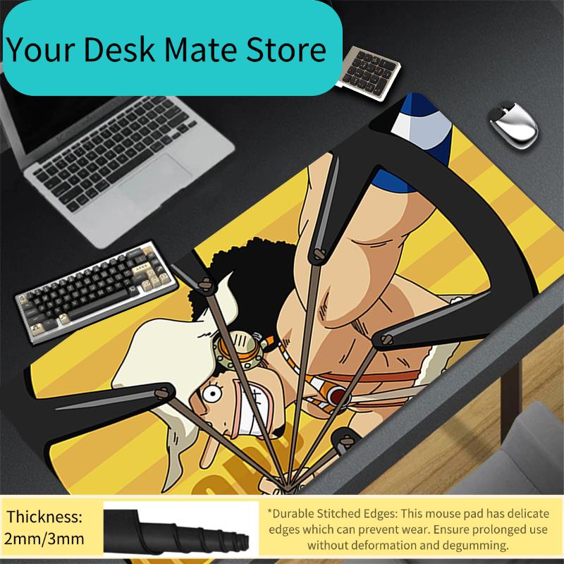 Mouse Pads Fashion Brand Desk Mat Protector Gaming One Piece Mousepad Office Table Decor Keyboard Long Pad Computer Gamer Mats