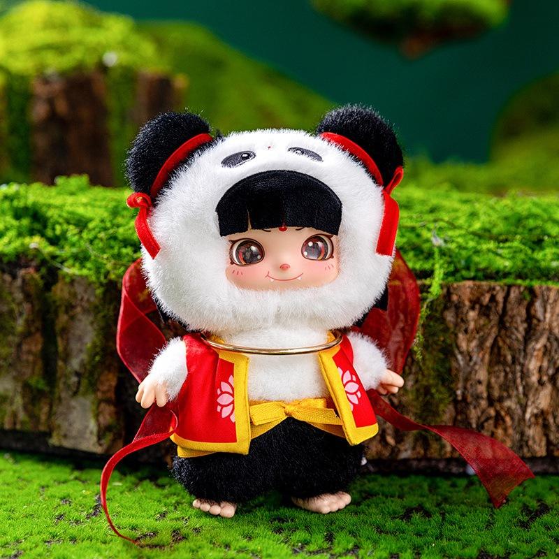

Плюшевая игрушка Клейкая кукла Нечжа Кукла в стоячей позе Брелок Кукла в национальном стиле Фигурка куклы Подвеска для автомобиля Standing Nezha