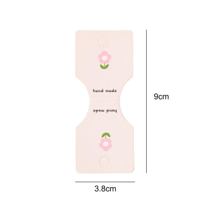 50Pcs Colored Letters Fold Packing Cardboard Display Cards For Handmade Necklace Headwear Hairband Jewelry Display Tag Cards