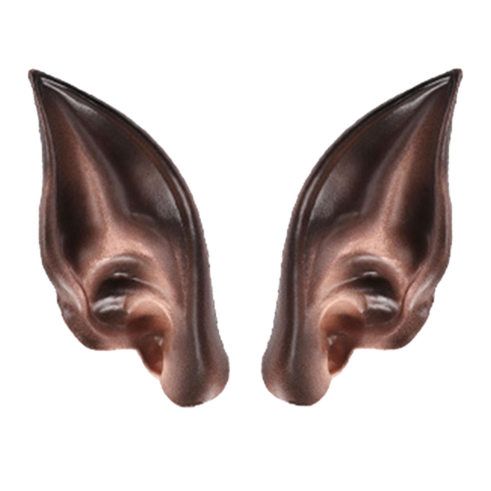 Латексные эльфийские уши Хэллоуин Карнавальная вечеринка Реквизит Нарядный костюм Косплей чёрный