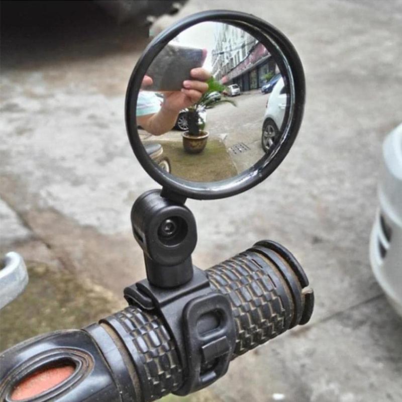 Universal Motorcycle Mirror Handlebar Rearview Mirror for Bicycle 360 Rotation Adjustable for Bike Riding Cycling Mirror