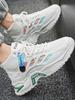 High Top Mesh Upper Breathable Thick Platform Men's Casual Sneakers Basketball Trends Low Price High Quality Male Sports Shoes