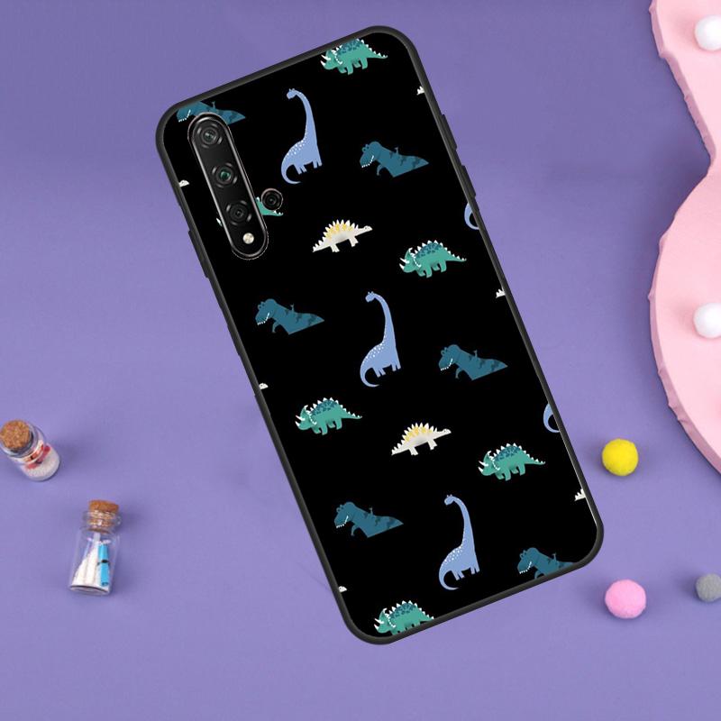 Dinosaur Pattern For Huawei Nova 11i 12i 8i 7i 3i 9 10 SE Y60 Y61 Y70 Y72 Y73 Y90 Y91 P20 P30 P40 Lite Case