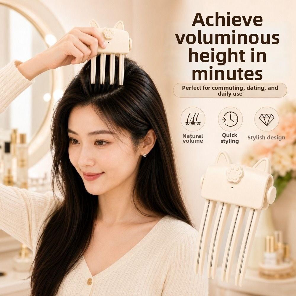 Rechargeable Heated Hairpin Seamless Design Hair Roots Volumizer For Roots Volume