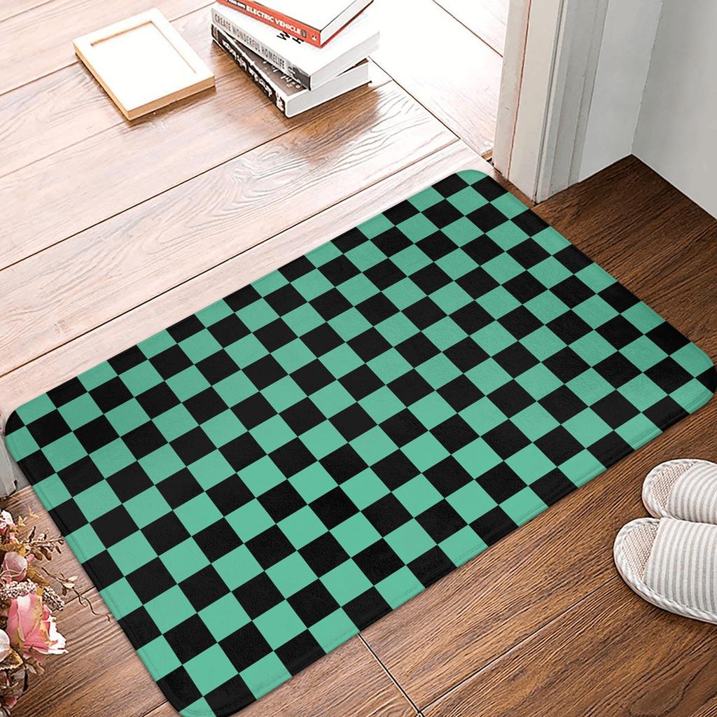 Demon Slayer Anime Doormat Anti-Slip Bath Kitchen Mat Garden Garage Door Floor Entrance Carpet Rug