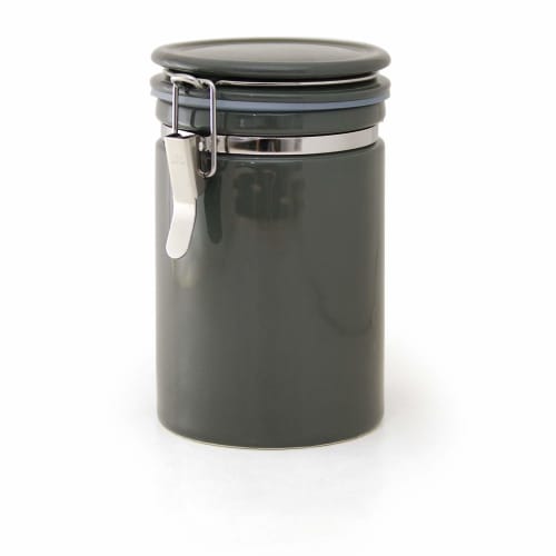 ZERO JAPAN Coffee Canister 200, Steel Gray, 800cc, CO-200 SGY, Storage Container, Made in Japan, Mino Ware