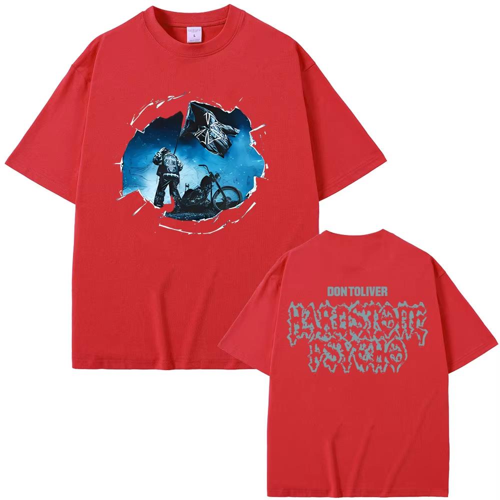 New Hot Sale Rapper Don Toliver Hardstone Psycho Album Double Sided Print Tshirt Men Womens Hip Hop Fashion Oversized Tshirts