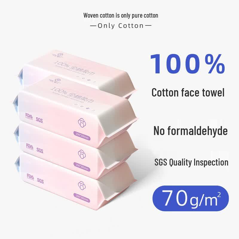 Wenmian 100% Cotton Disposable Facial Towel