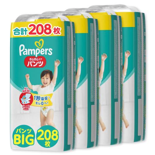 

[Pants Big Size] Pampers Diaper Smooth Care (12~22kg) 208 pieces (52 pieces x 4 packs)