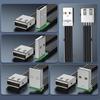 Super Flat flexible USB 2.0 A Male to Female 90 Angled Extension Charging data cable USB male to female right/left/down/up