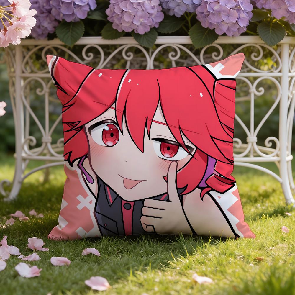 Anime K-Kasane T-Teto Cushion Cover Home & Car Dual-Scene Pillow Cover: Reversible for Premium Comfort