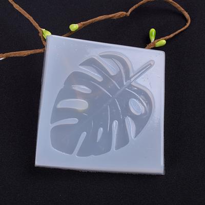 Spiegelkristall-Epoxidgel-Silikonform Blattmodell DIY manuelle Wandschokoladenbackform