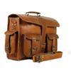 Herren Business Vintage Aktentasche Leder Laptop Messenger Schulter handgemachte Tasche