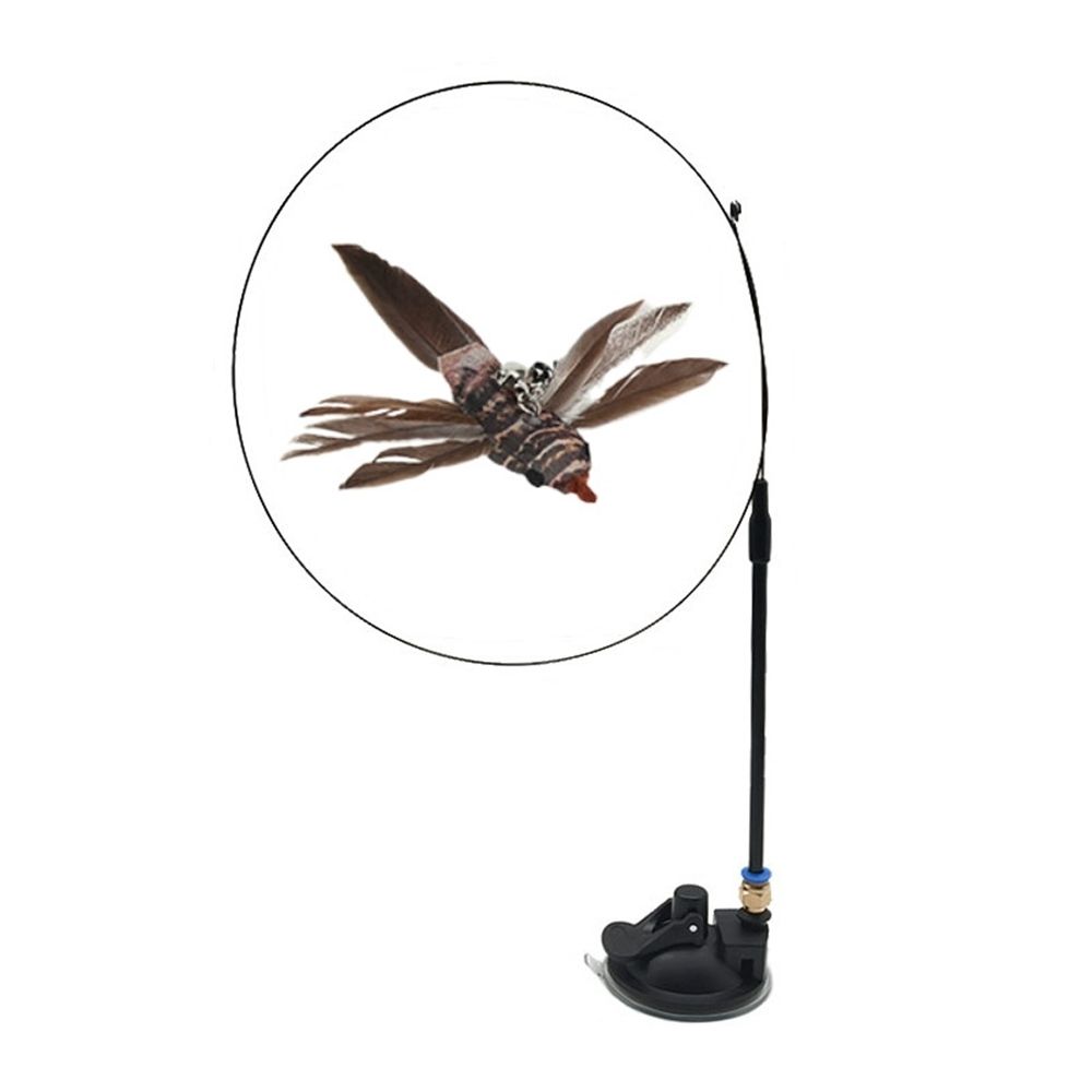 Free Hands With Bell Sucker Scratcher Simulation Bird Cat Toy Cat Stick Toy Cat Supplies Wand Toy