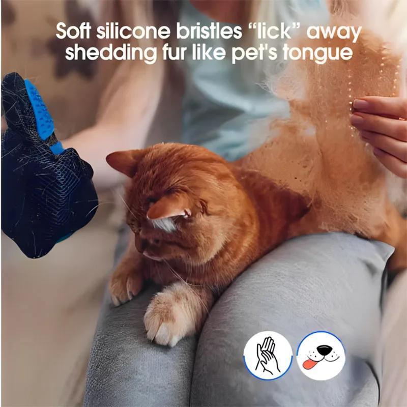 Pet cats and dogs comb cleaning gloves hair remover massage brush pet supplies cat accessories pet hair glove comb. 2025