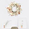 Artificial Ear of Rice Wreath Thanksgiving Holiday Wreath Artificial Flower Wreath for Door Hallway Garden Farmhouses