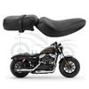 Cuscini per sedile anteriore e posteriore compatibili per motociclette Harley XL883 1200 X48 (2016-2020) - Sedile Anteriore in Pelle Incluso
