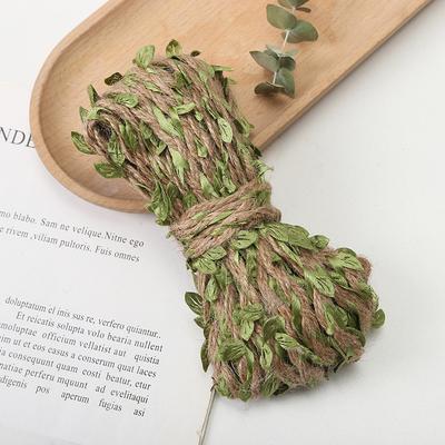 Σχοινί Κάνναβης DIY με Σχοινί Φύλλων Φυσικό Σπάγκος Γιούτας Σχοινί Σακί Κορδέλα DIY Χειροτεχνία Βίντατζ Για Διακόσμηση Σπιτιού Γάμου Πάρτι
